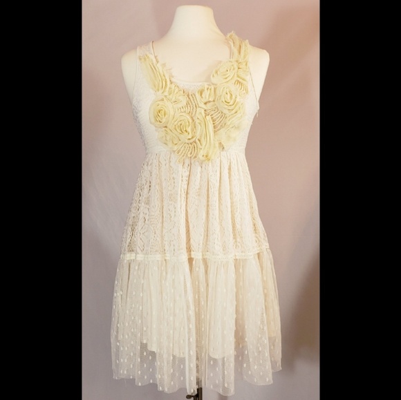 Ryu Dresses & Skirts - Anthropologie Ryu Cream Lace Dress, Size Small